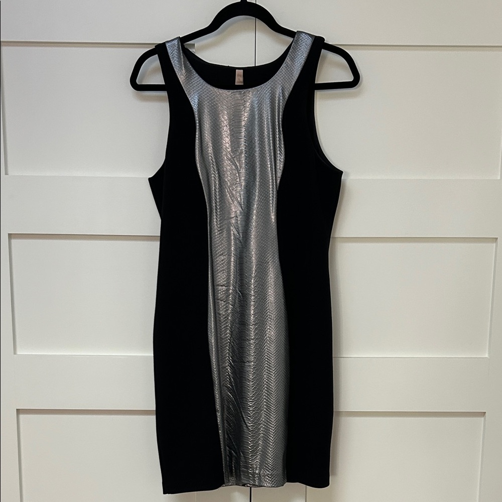 Bailey 44 Elegant Black and Silver Dress